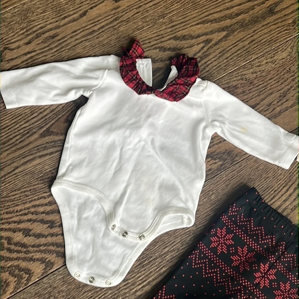 Ralph lauren 3 months baby 3 pieces long sleeve body leggings set